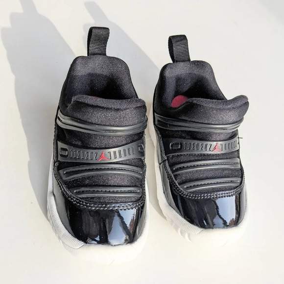 Nike Toddler Kids Air Jordan 11 Little Flex Sneakers Size 5C Black - Picture 2 of 7
